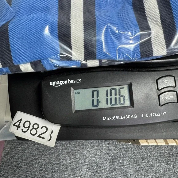 Polo Ralph Lauren Polo Shirt Mens L Blue Striped Short Sleeve Cotton Casual - Picture 6 of 6